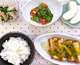 厚揚げステーキの野菜あんかけ