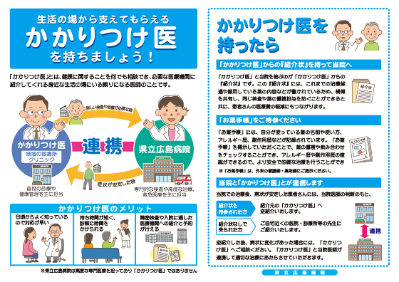 生活の場から支えてもらえるかかりつけ医を持ちましょう!